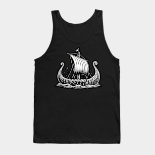 Viking Longship: Voyage Through Time Tank Top